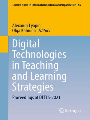 cover image of Digital Technologies in Teaching and Learning Strategies
